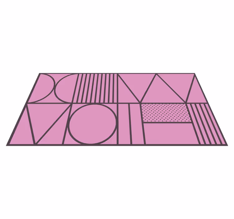 Geometriset muodot vinyylimatto - Tenstickers