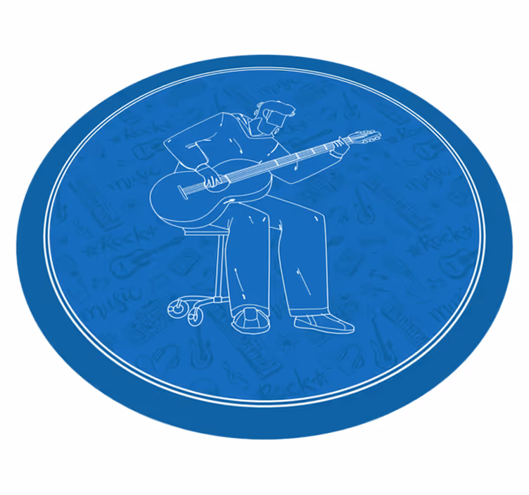 Musiikilliset tunnelmat tekstuuri vinyylimatto - Tenstickers