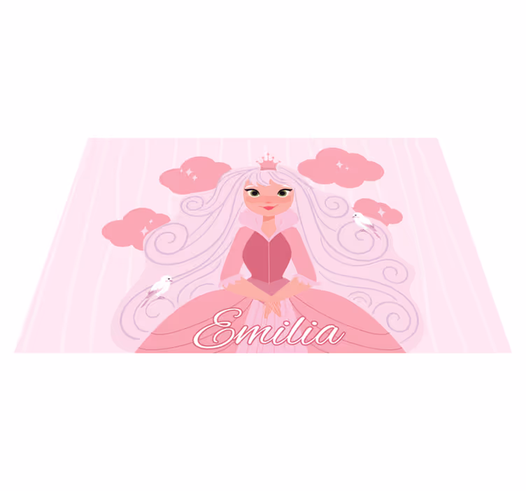 Prinsessahahmo nimi vinyylimatto - Tenstickers