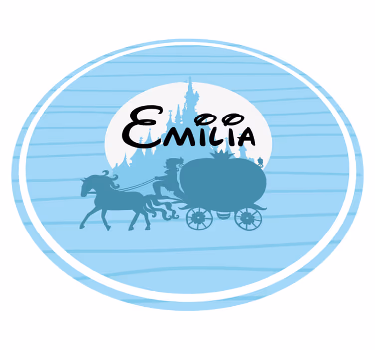 Balettivaunuteema nimi vinyylimatto - Tenstickers