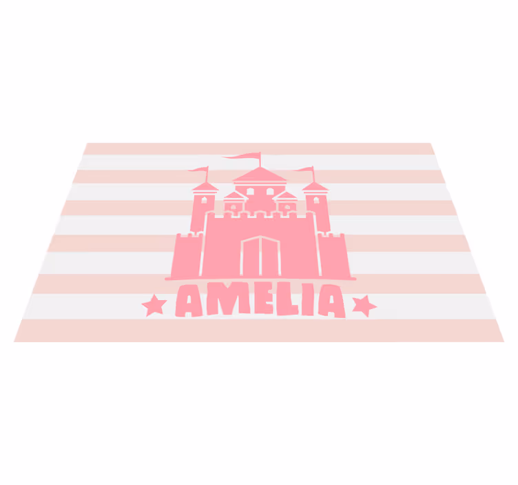 Linna-aiheinen mukautettu vinyylimatto - Tenstickers