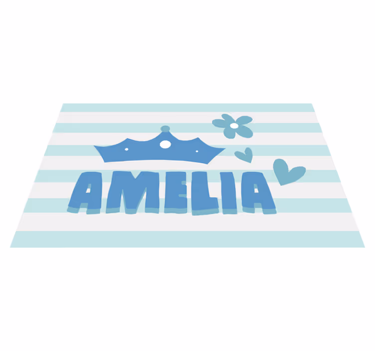 Kruunun nimen sijoitus nimi vinyylimatto - Tenstickers