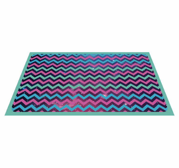 Zigzagkuvioinen geometrinen vinyylimatto - Tenstickers