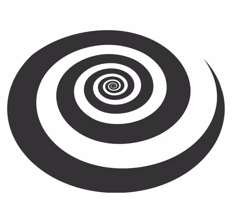 Spiraalikuvio geometrinen vinyylimatto - Tenstickers