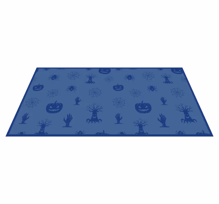 Sininen pelottava teema Halloween vinyylimatto - Tenstickers