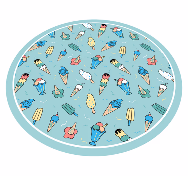 Jäädytetty herkkuilo vinyylimatto - Tenstickers