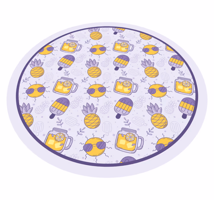 Trooppinen kesähauska vinyylimatto - Tenstickers