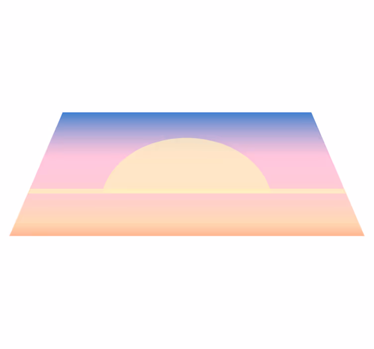 Auringonnousun kaltevuus luonto vinyylimatto - Tenstickers
