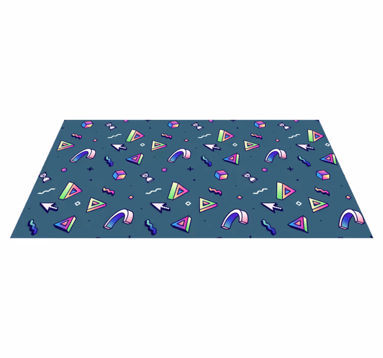 Geometrinen väriroiske tekstuuri vinyylimatto - Tenstickers