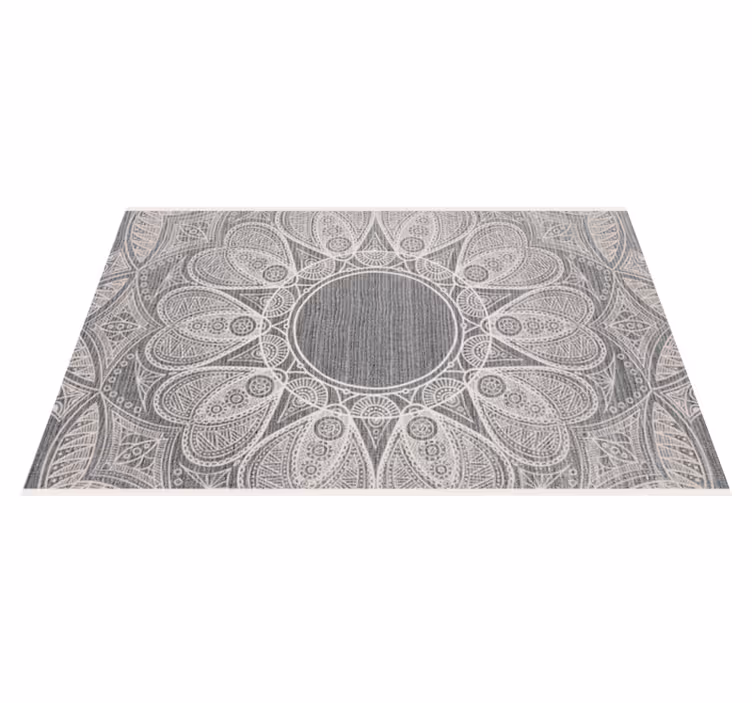 Hienostunut pyöreä motiivi mandala vinyylimatto - Tenstickers