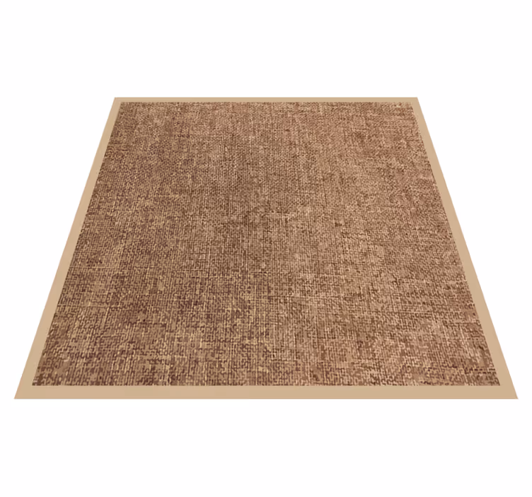Beige väri luonnonkuitu jäljitelmä Tekstuuri vinyylimatto - Tenstickers