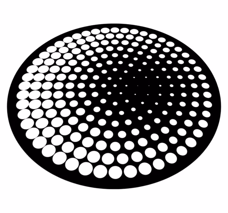 Pilkullinen kuvio geometrinen vinyylimatto - Tenstickers