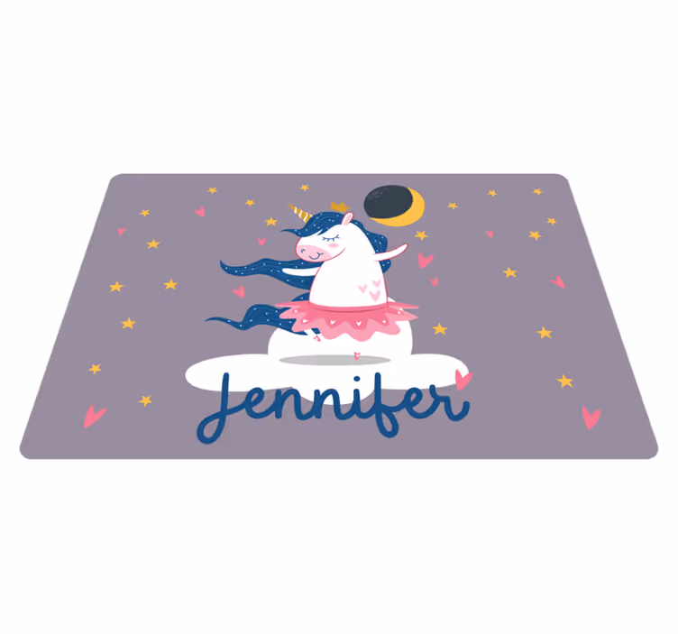 Tanssiva yksisarvinen vinyylimatto - Tenstickers