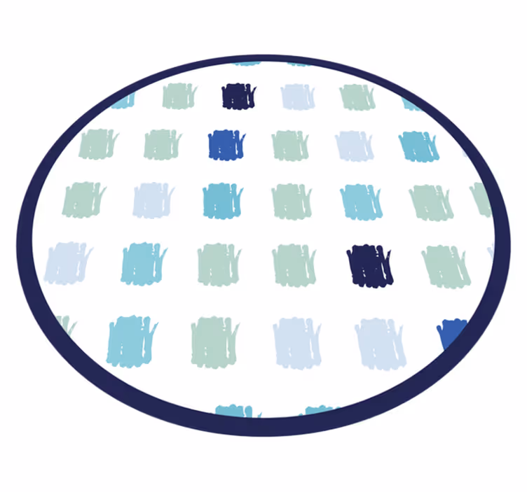 Siniset maalivedot minimalistinen vinyylimatto - Tenstickers