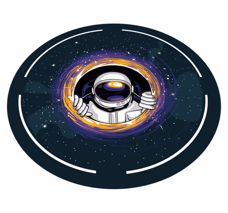 Kosmonautin matka peli vinyylimatto - Tenstickers