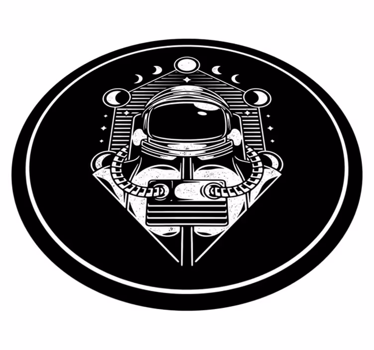 Astronautin grafiikka teinin vinyylimatto - Tenstickers
