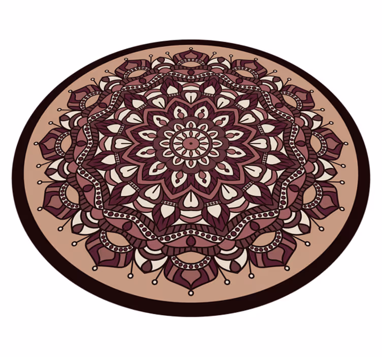 Maan värit yksityiskohtainen mandala vinyylimatto mandala - Tenstickers