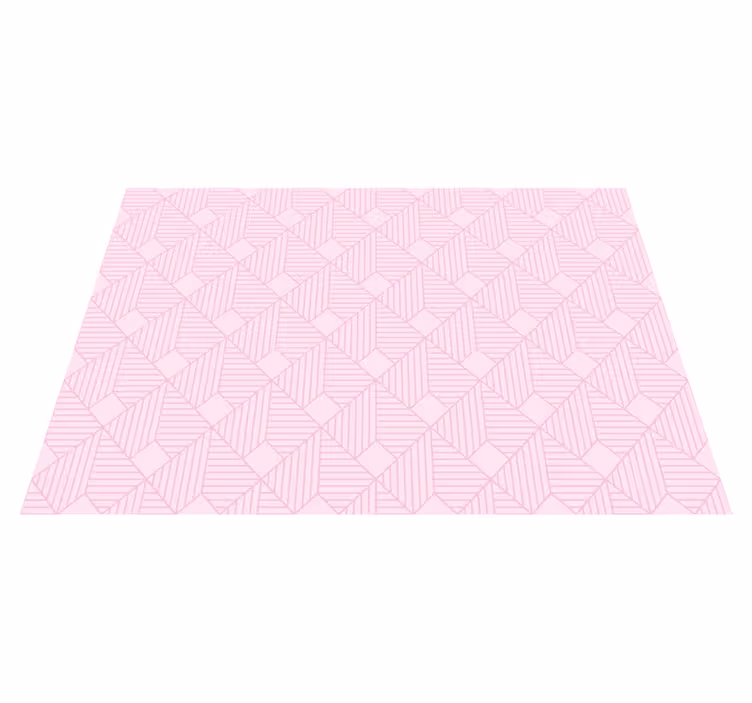 Vaaleanpunaiset elegantit kuviot geometrinen vinyylimatto - Tenstickers
