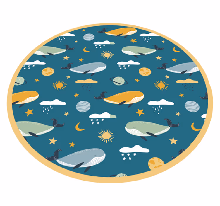 Valasseikkailu lastenhuone vinyylimatto - Tenstickers
