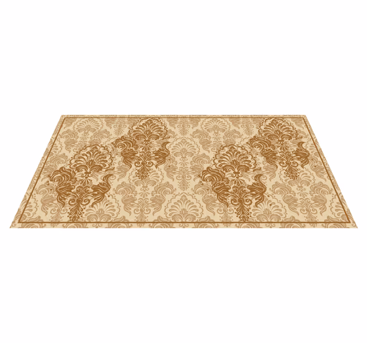 Elegantit kukkakuviot vintage vinyylimatto - Tenstickers