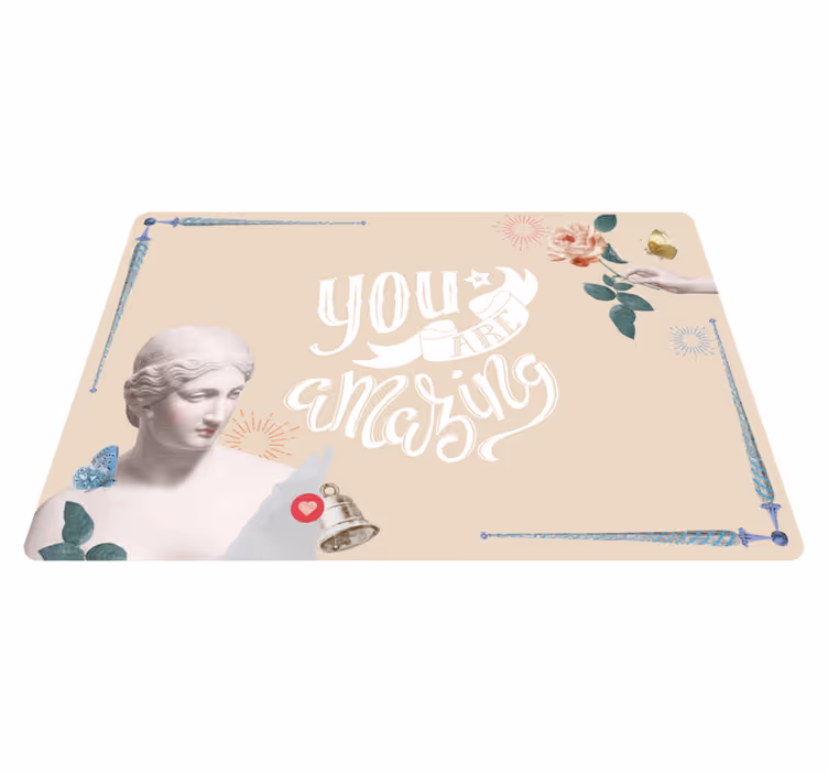 Olet mahtava lauseke vinyylimatto - Tenstickers