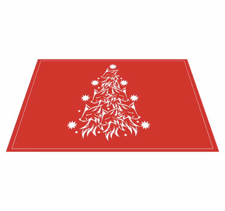 Susipuun suunnittelu jouluinen vinyylimatto - Tenstickers