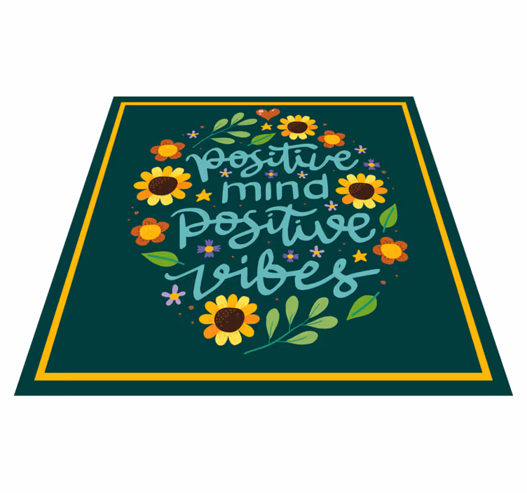 Positiiviset mielen vireet lauseke vinyylimatto - Tenstickers