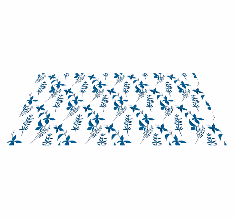Kukka vinyylimatto kasviaiheinen - Tenstickers