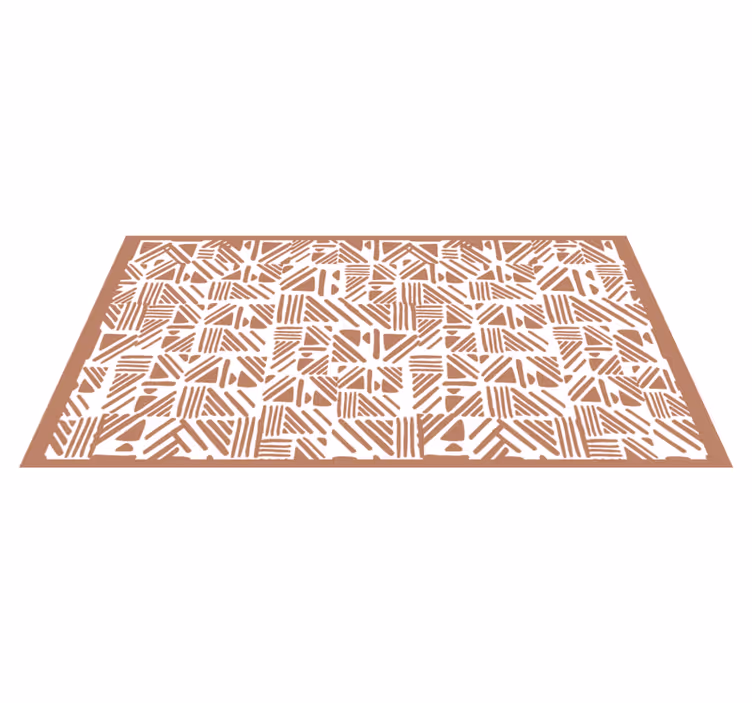 Kontrastinen kuvio geometrinen vinyylimatto - Tenstickers