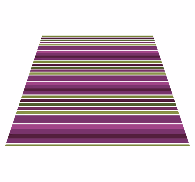 Violetti vaakasuora raidallinen vinyylimatto - Tenstickers