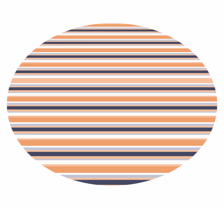 Raidallinen vinyylimatto pyöreällä kuvioinnilla - Tenstickers