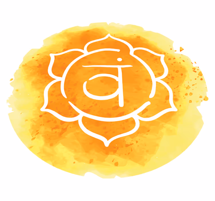 Kaunis sakraal chakra symboli moderni vinyylimatto - Tenstickers