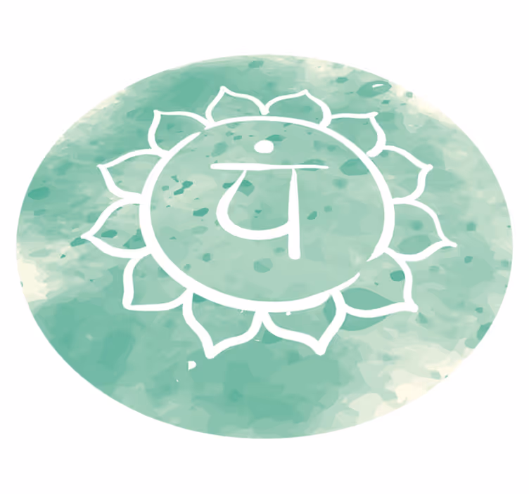 Lootuschakran symboli mandala vinyylimatto - Tenstickers