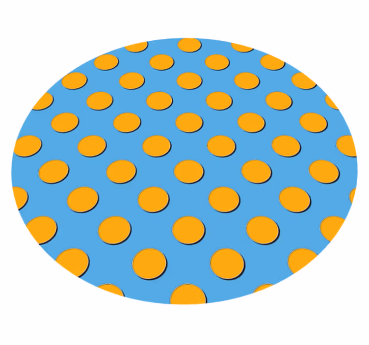 Kirkkaita pilkkuja geometrinen vinyylimatto - Tenstickers