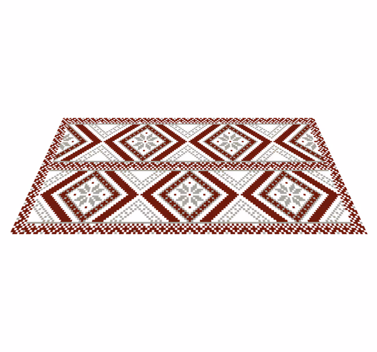 Monimutkaisia geometrisia kuvioita mosaiikki vinyylimatto - Tenstickers