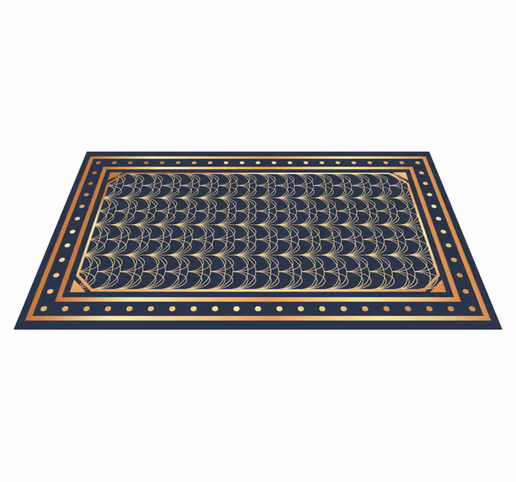 Elegantit aaltokuviot geometrinen vinyylimatto - Tenstickers
