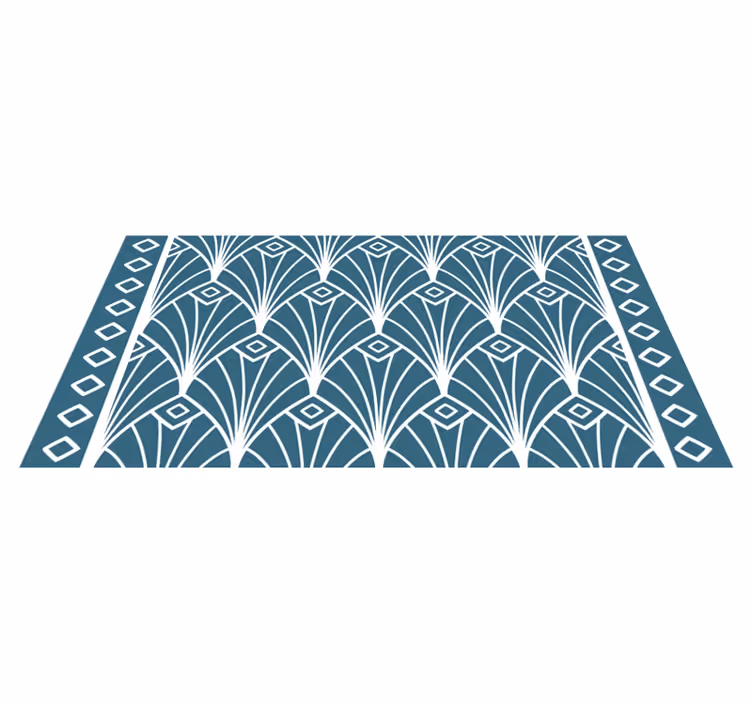 Art deco -kuvioita vinyylimatto - Tenstickers