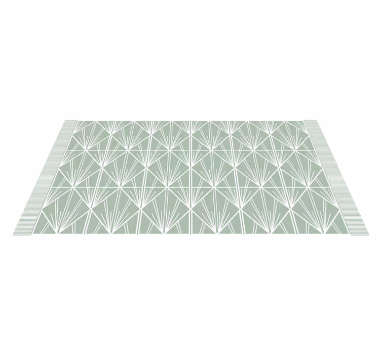 Geometrinen lehtikonsepti kaakeli vinyylimatto - Tenstickers