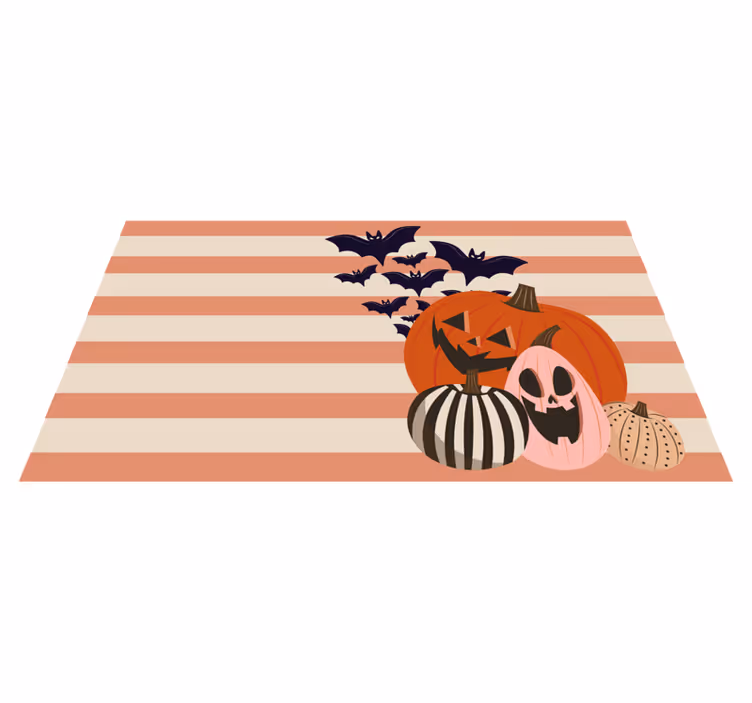 Kurpitsa trio Halloween vinyylimatto - Tenstickers
