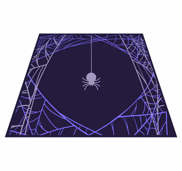 Hämähäkinverkkokuvio Halloween vinyylimatto - Tenstickers