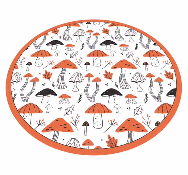 Sienifantasia-alueen luonto vinyylimatto - Tenstickers