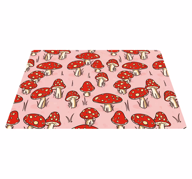 Hassu sienikuvio luonto vinyylimatto - Tenstickers