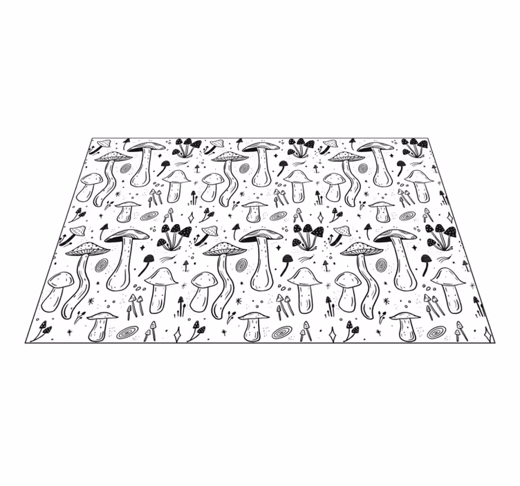 Sieni-oiku luonto vinyylimatto - Tenstickers