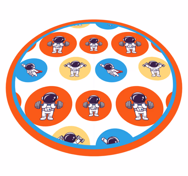 Astronautin kunto vinyylimatto - Tenstickers