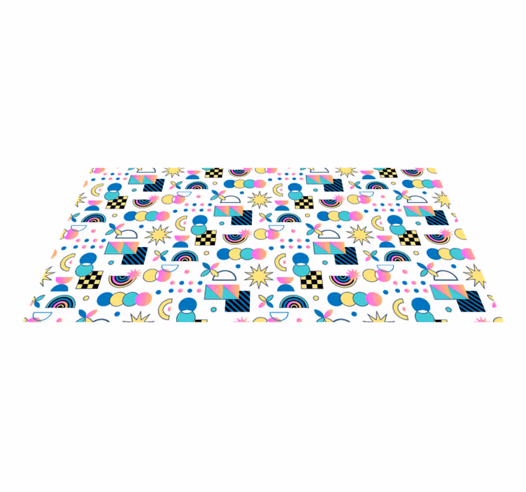 Eloisia elementtejä geometrinen vinyylimatto - Tenstickers