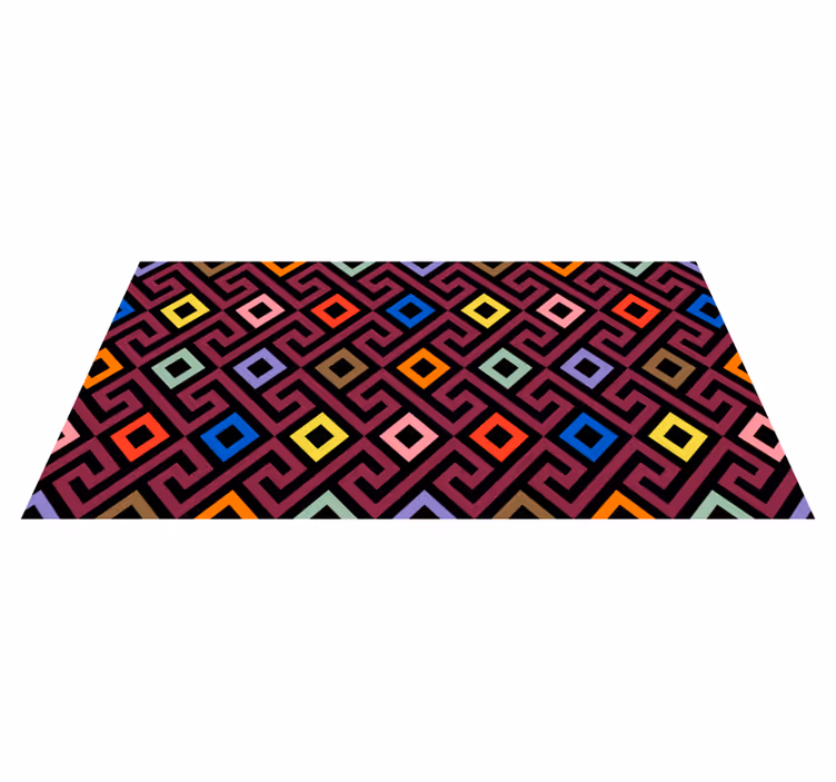 Eloisa tyyli geometrinen vinyylimatto - Tenstickers
