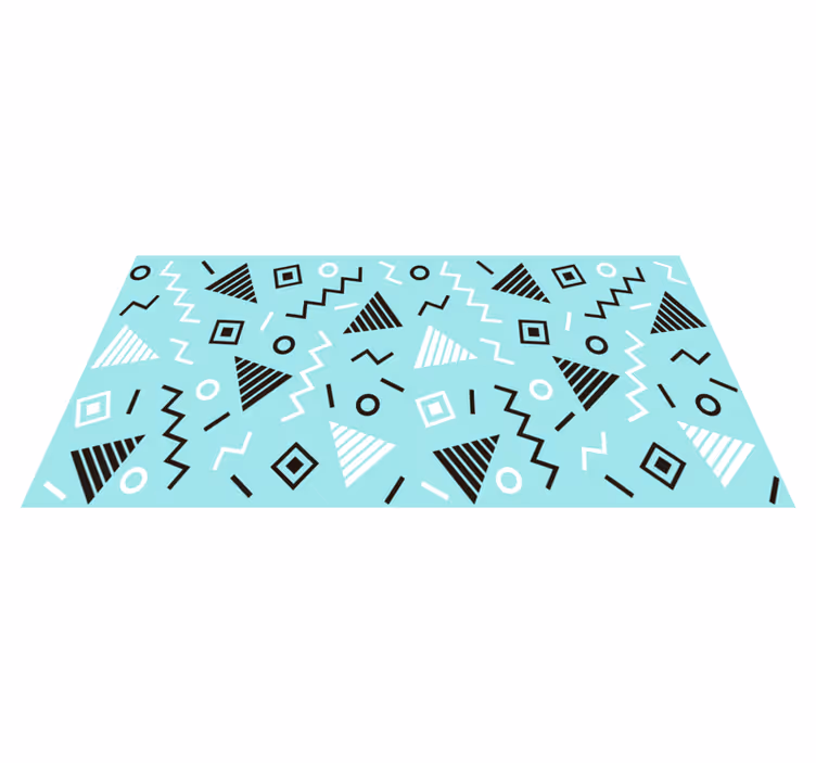 Lomakkeiden järjestely geometrinen vinyylimatto - Tenstickers