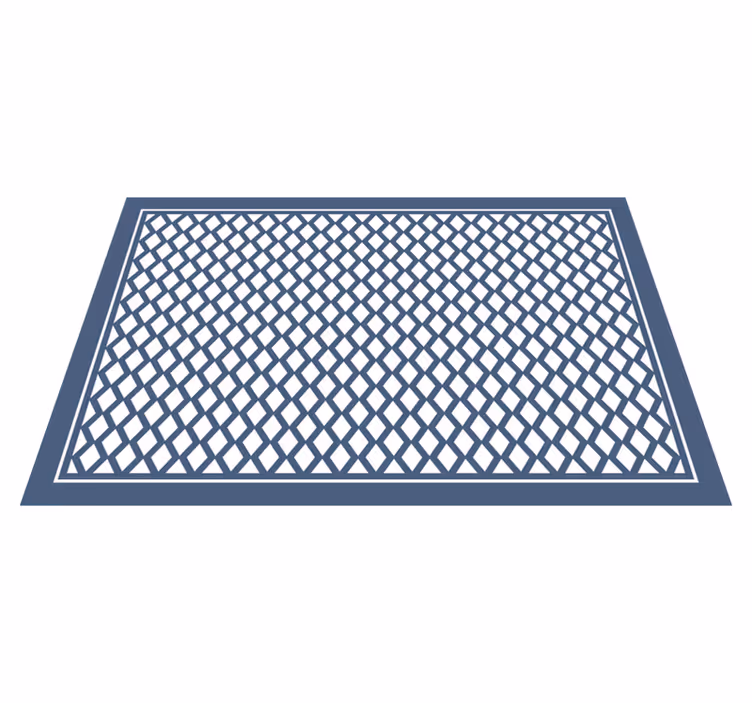 Tyylikäs timanttikuvioinen geometrinen vinyylimatto - Tenstickers