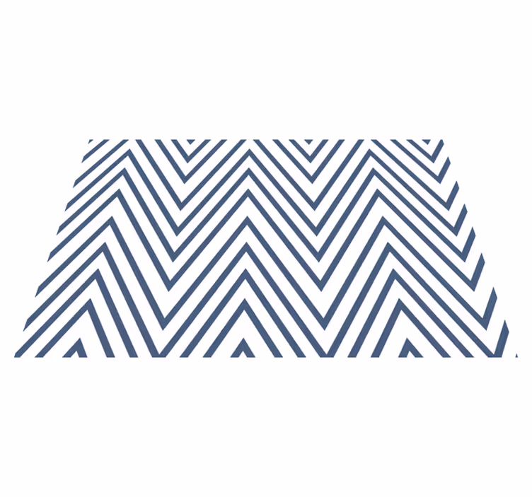 Rohkea chevron-kuvio geometrinen vinyylimatto - Tenstickers