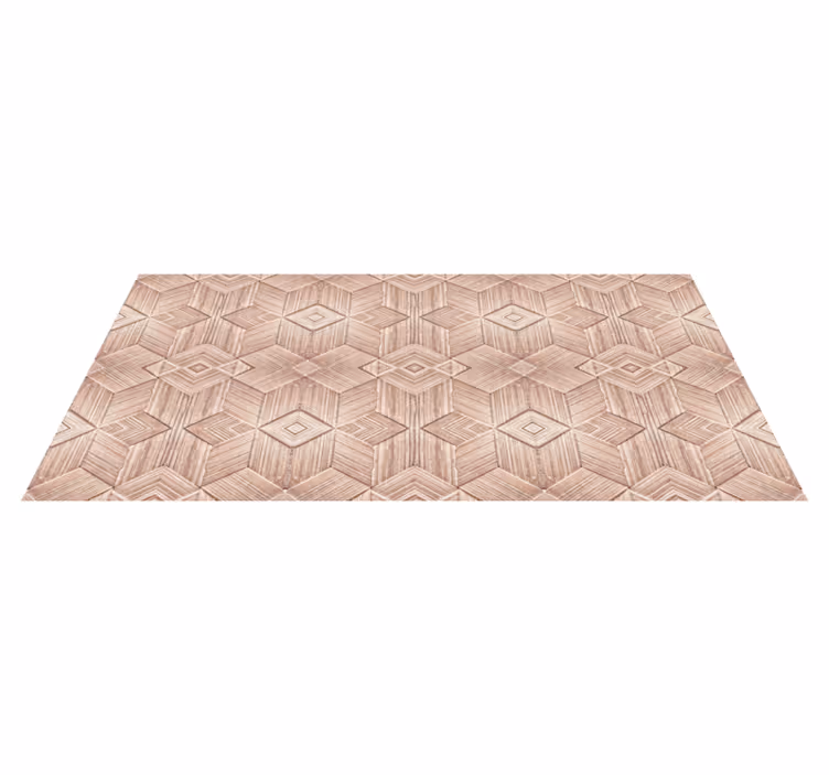 Geometrinen kuvio puu vinyylimatto - Tenstickers